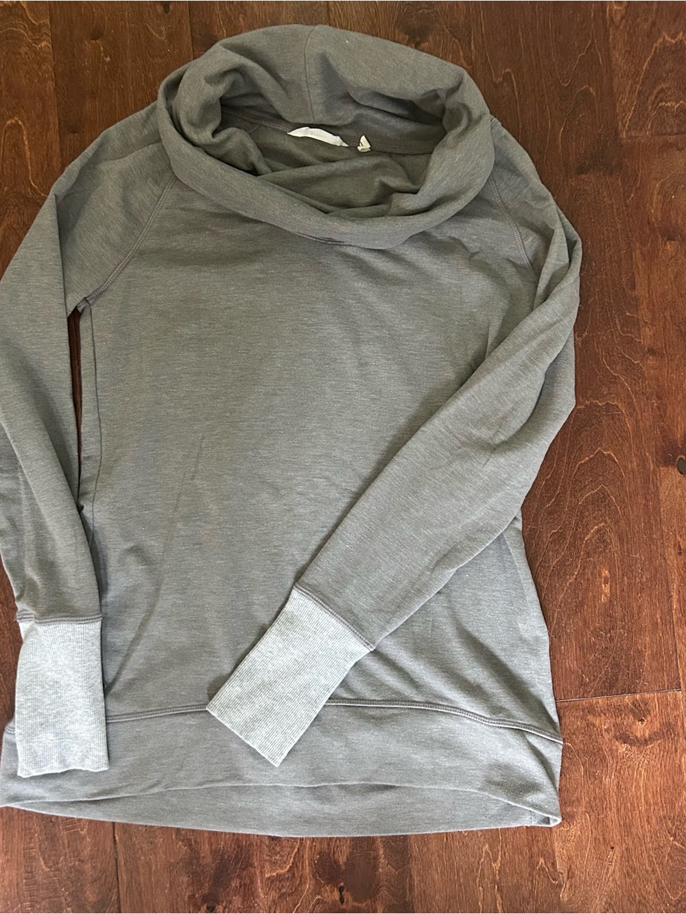Athleta Cozy Gray Funnel Neck Women's Sweater